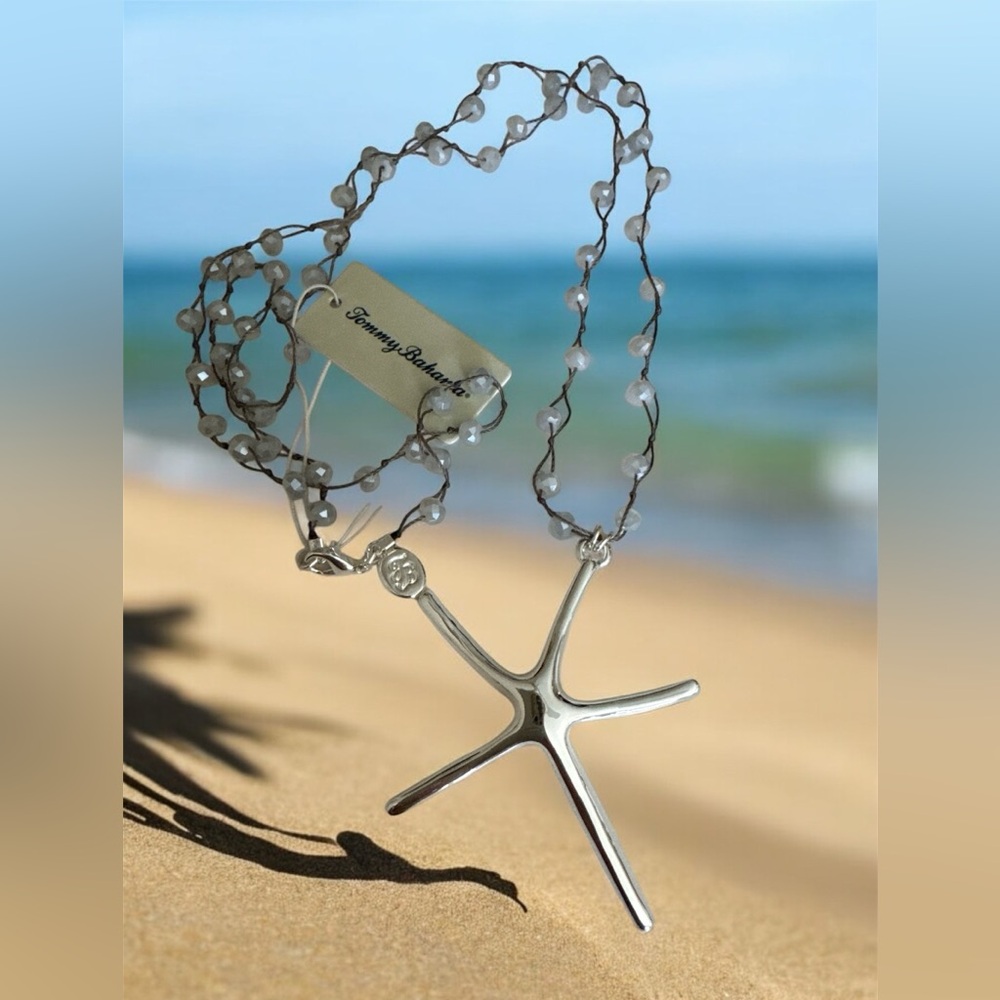 Tommy Bahama Silver Starfish Treasure Pendant - Picture 1 of 3